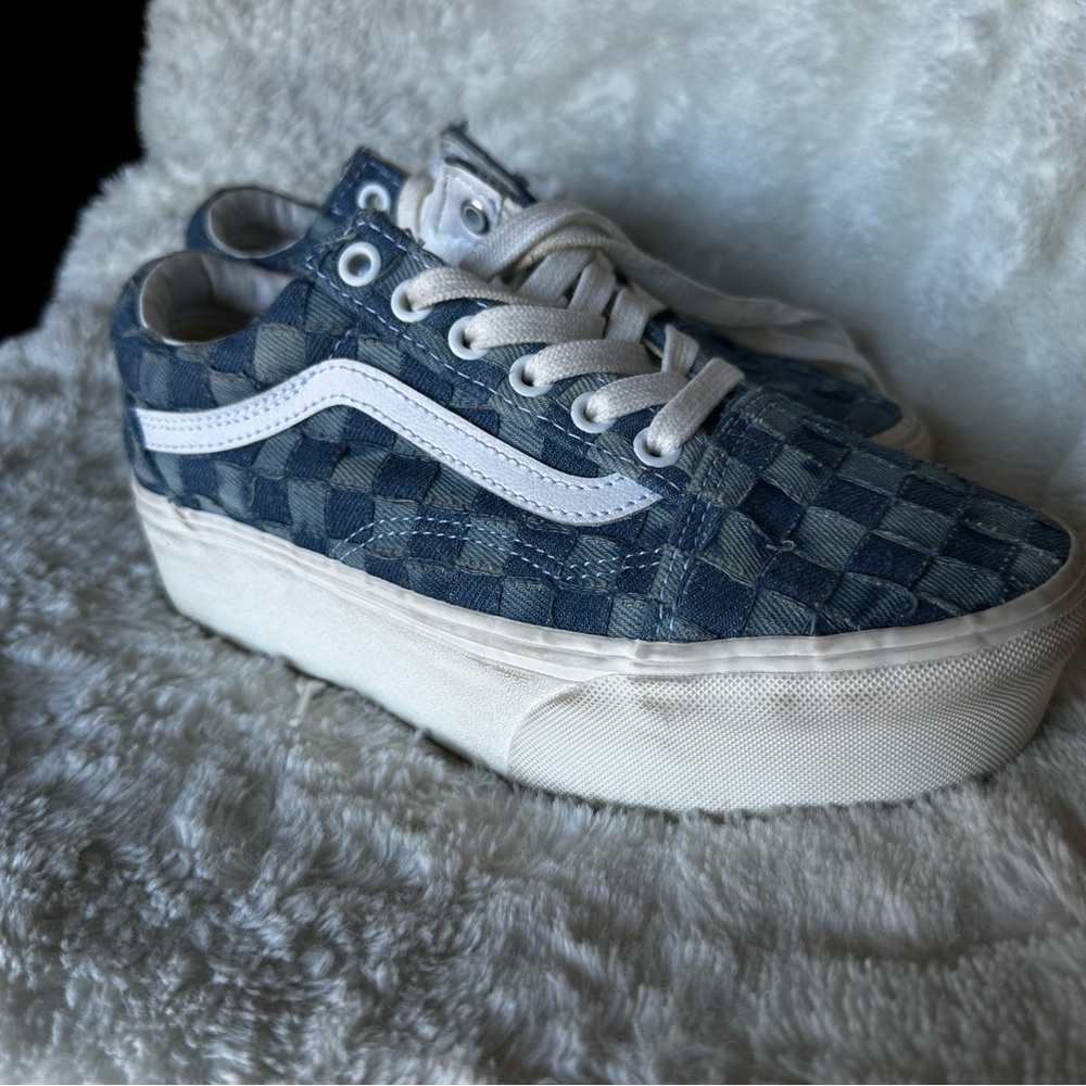 Denim Platform Vans